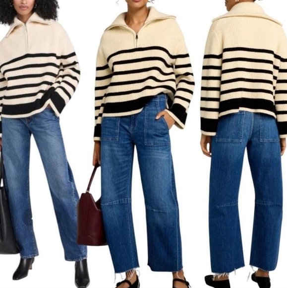 New BlankNyc Dropshoulder Extra Long Sleeve Knit Sweater - Picture 3 of 9